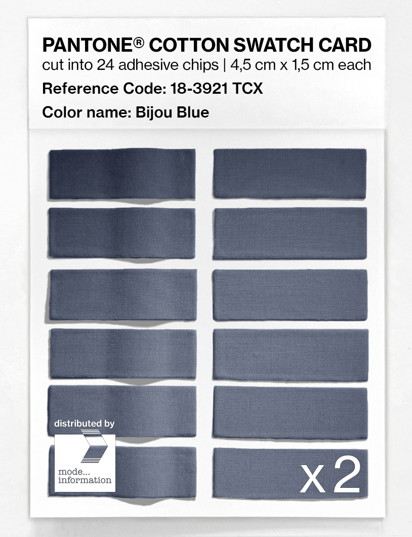 Artikelbild 6 des Artikels “PANTONE® COTTON SWATCH CARD 18-3921 TCX Bijou Blue “