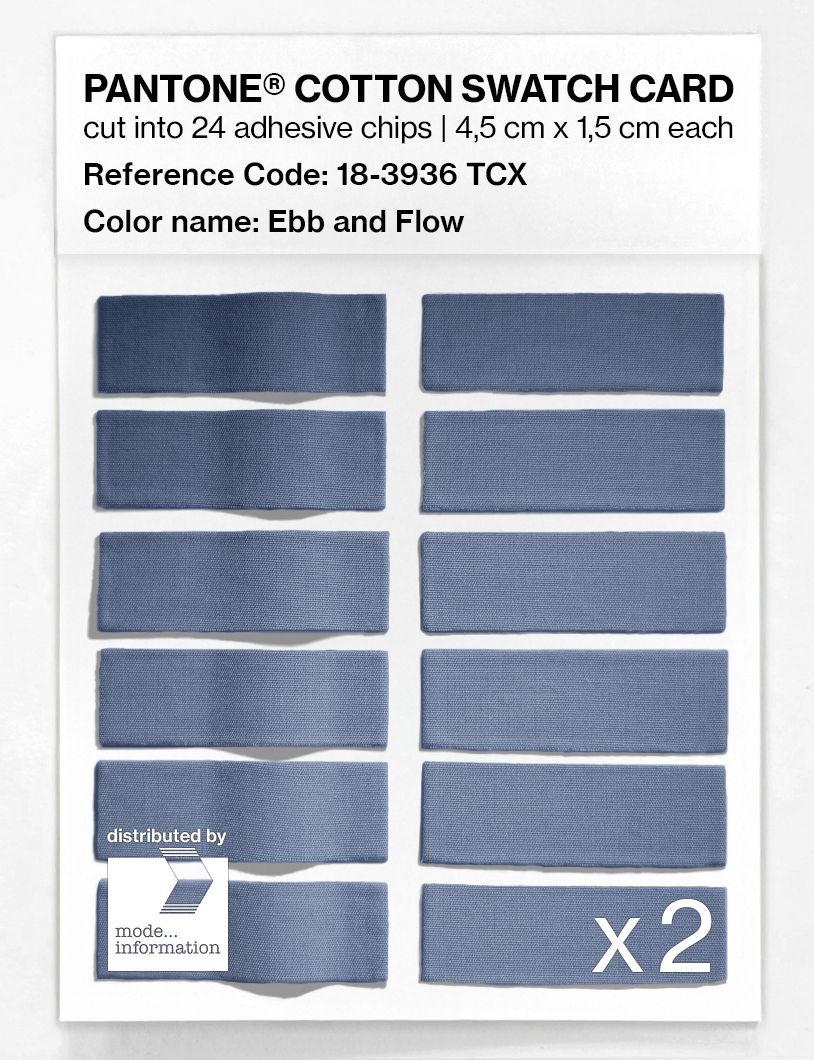 Product image 6 of the product “PANTONE® COTTON SWATCH CARD 18-3936 TCX Ebb and Flow ”