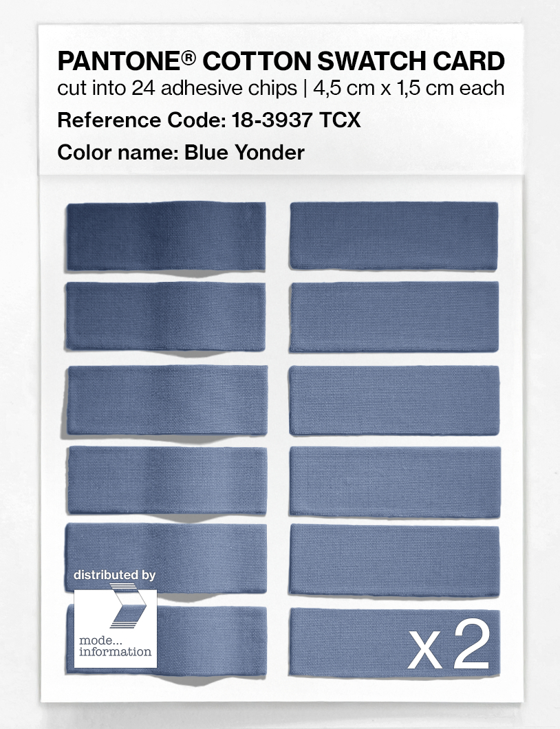 Artikelbild 6 des Artikels “PANTONE® COTTON SWATCH CARD 18-3937 TCX Blue Yonder “