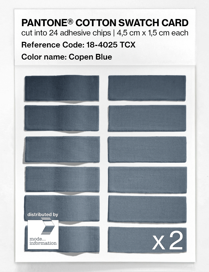 Artikelbild 6 des Artikels “PANTONE® COTTON SWATCH CARD 18-4025 TCX Copen Blue “