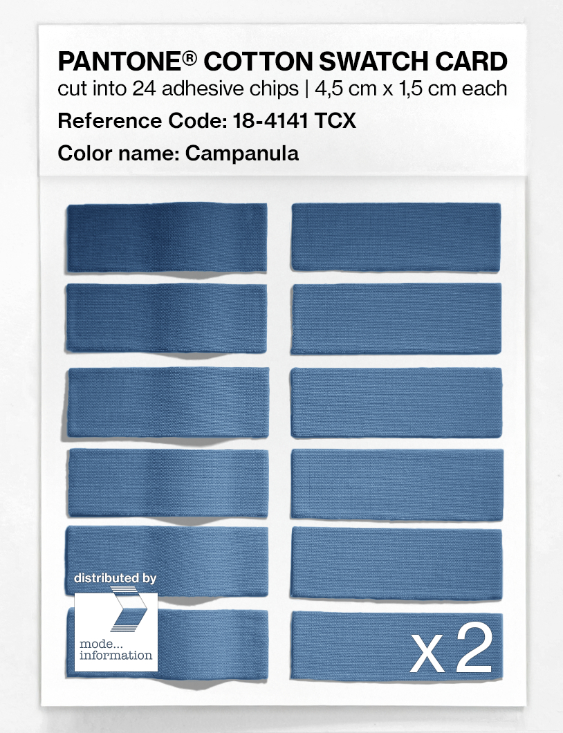 Artikelbild 6 des Artikels “PANTONE® COTTON SWATCH CARD 18-4141 TCX Campanula “