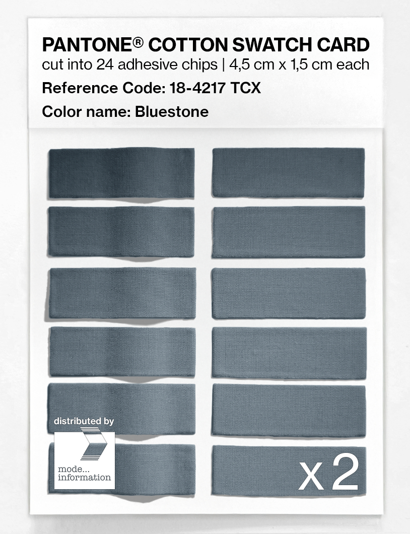 Artikelbild 6 des Artikels “PANTONE® COTTON SWATCH CARD 18-4217 TCX Bluestone “