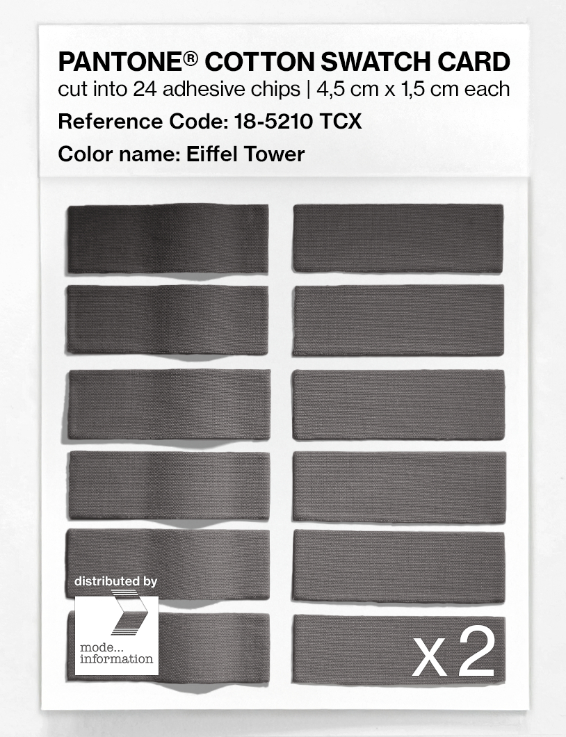 Artikelbild 6 des Artikels “PANTONE® COTTON SWATCH CARD 18-5210 TCX Eiffel Tower “