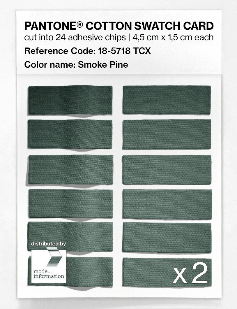 Artikelbild 6 des Artikels “PANTONE® COTTON SWATCH CARD 18-5718 TCX Smoke Pine “