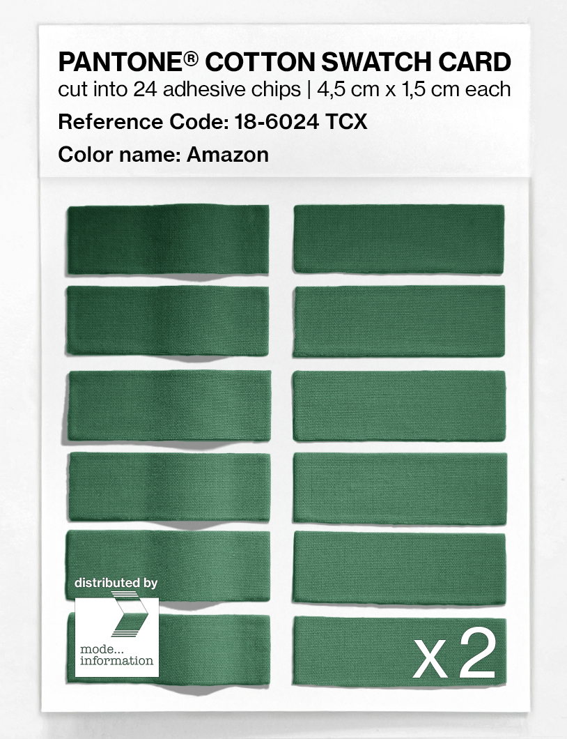Product image 6 of the product “PANTONE® COTTON SWATCH CARD 18-6024 TCX Amazon ”