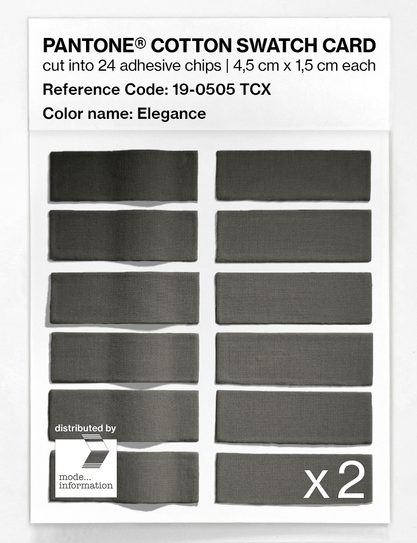 Product image 6 of the product “PANTONE® COTTON SWATCH CARD 19-0505 TCX Elegance ”