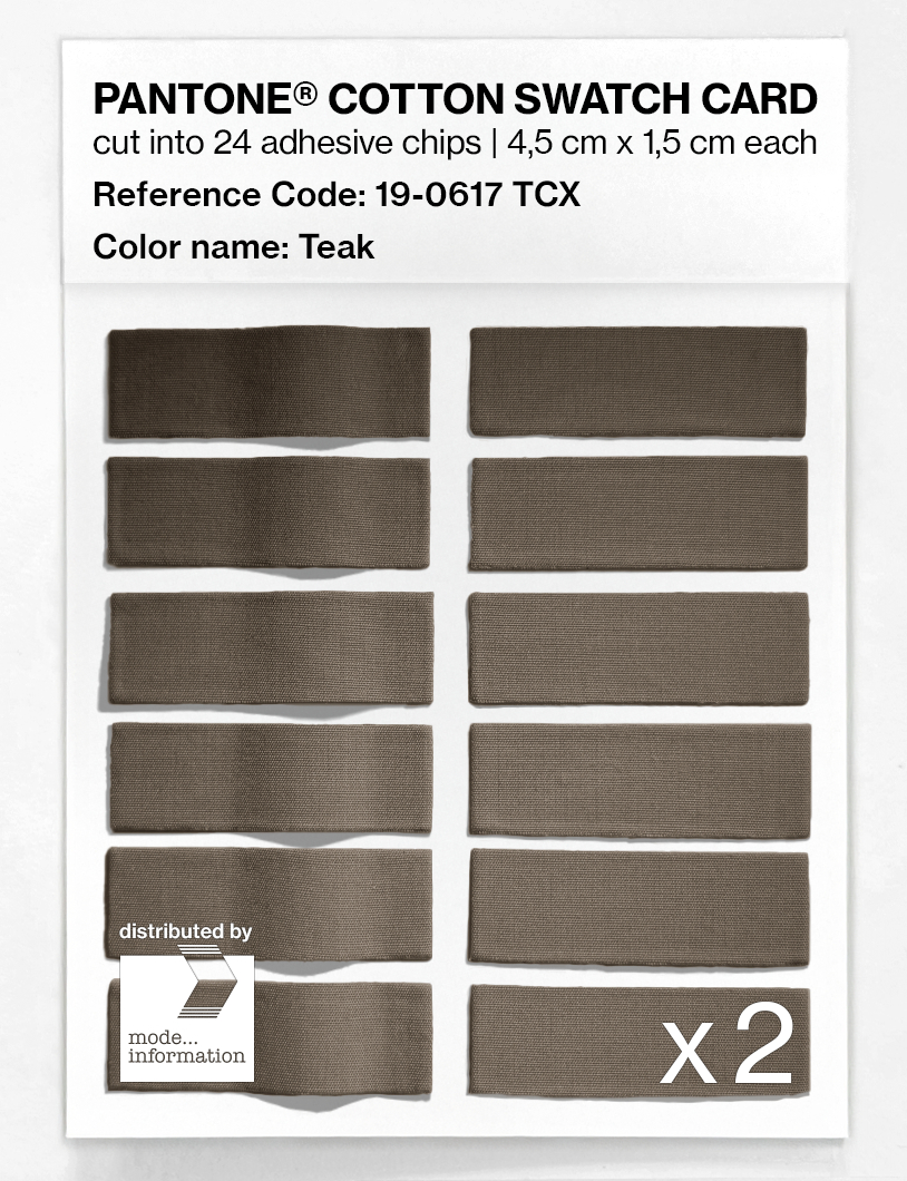 Artikelbild 6 des Artikels “PANTONE® COTTON SWATCH CARD 19-0617 TCX Teak “