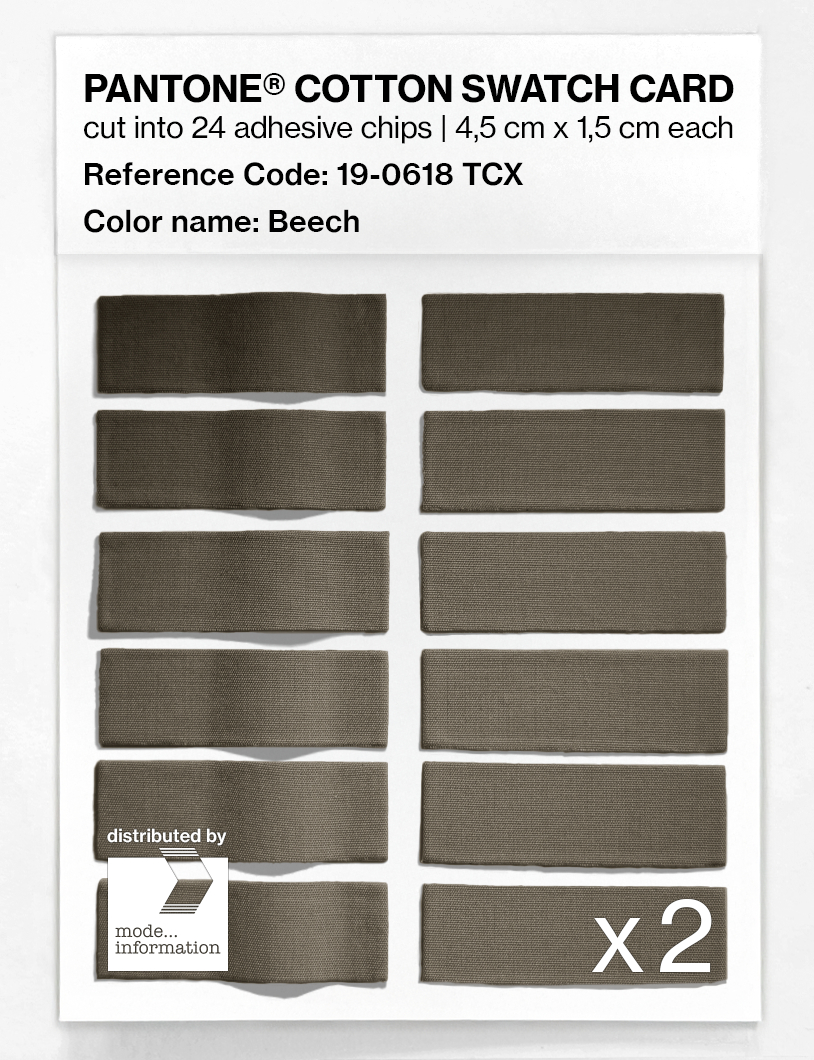 Product image 6 of the product “PANTONE® COTTON SWATCH CARD 19-0618 TCX Beech ”