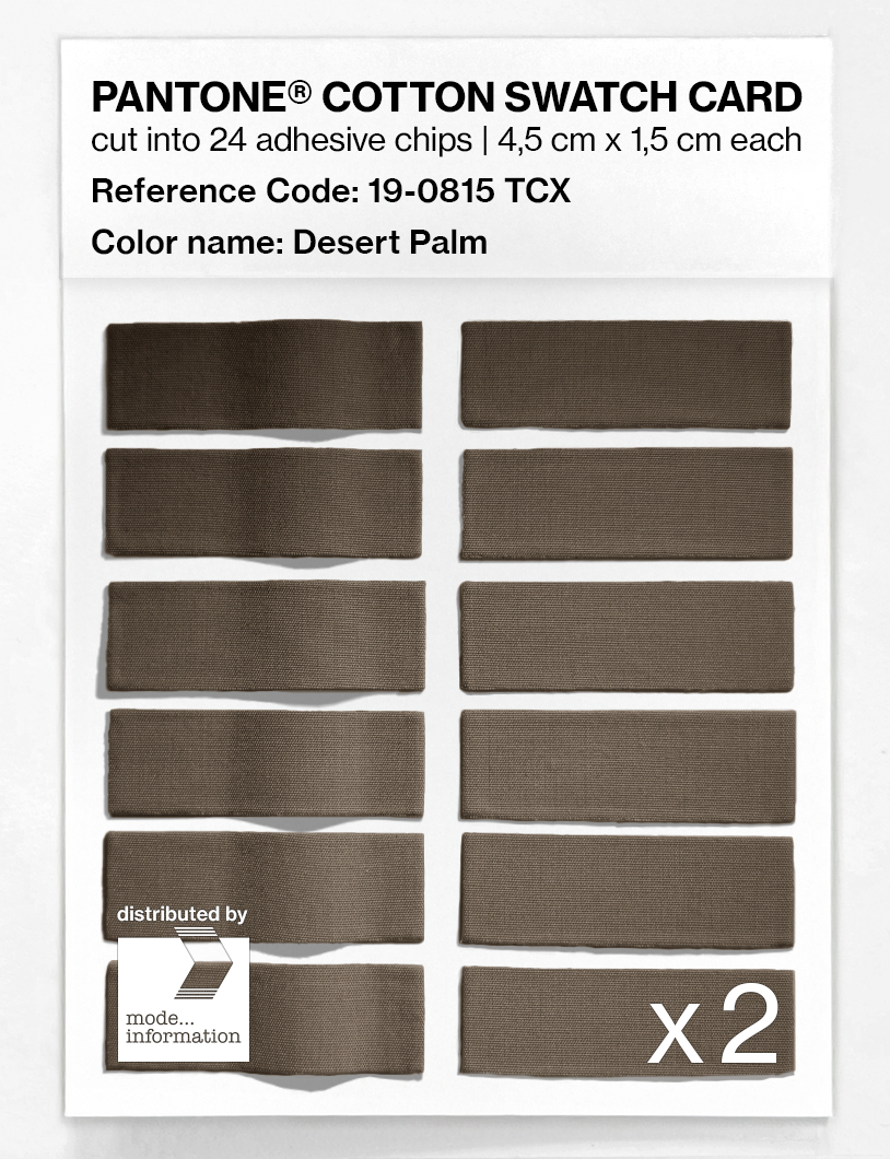 Artikelbild 6 des Artikels “PANTONE® COTTON SWATCH CARD 19-0815 TCX Desert Palm “
