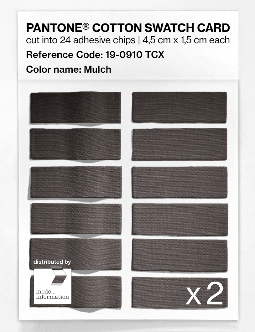 Artikelbild 6 des Artikels “PANTONE® COTTON SWATCH CARD 19-0910 TCX Mulch “