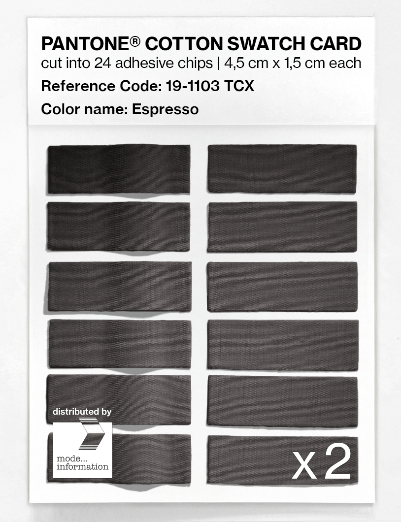 Artikelbild 6 des Artikels “PANTONE® COTTON SWATCH CARD 19-1103 TCX Espresso “