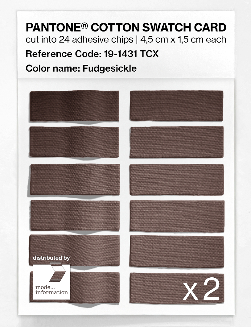 Product image 6 of the product “PANTONE® COTTON SWATCH CARD 19-1431 TCX Fudgesickle ”