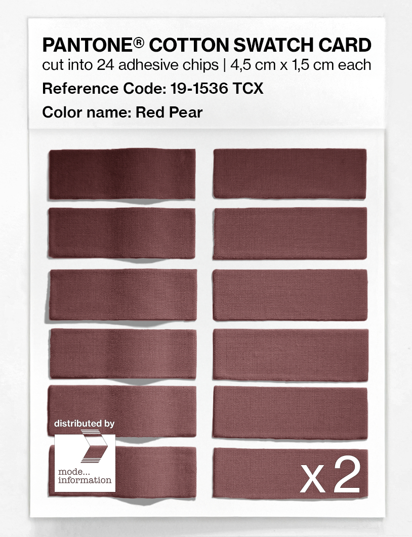 Artikelbild 6 des Artikels “PANTONE® COTTON SWATCH CARD 19-1536 TCX Red Pear “