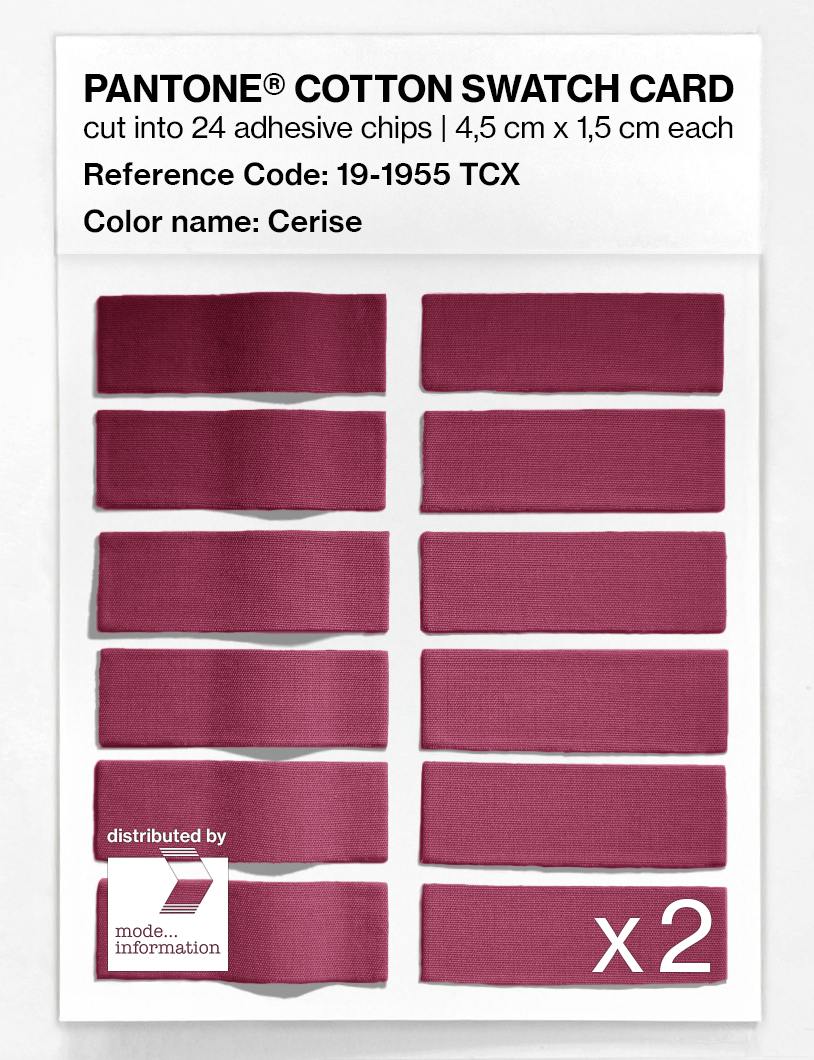 Artikelbild 6 des Artikels “PANTONE® COTTON SWATCH CARD 19-1955 TCX Cerise “