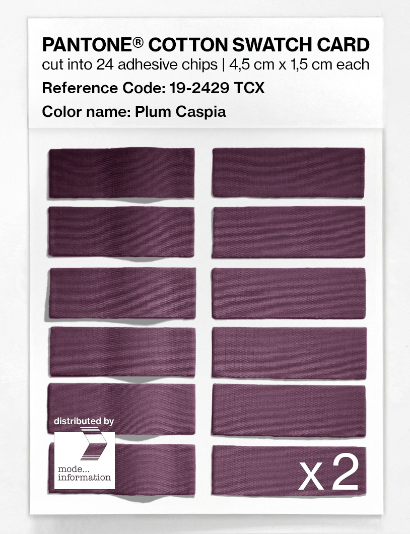 Artikelbild 6 des Artikels “PANTONE® COTTON SWATCH CARD 19-2429 TCX Plum Caspia “