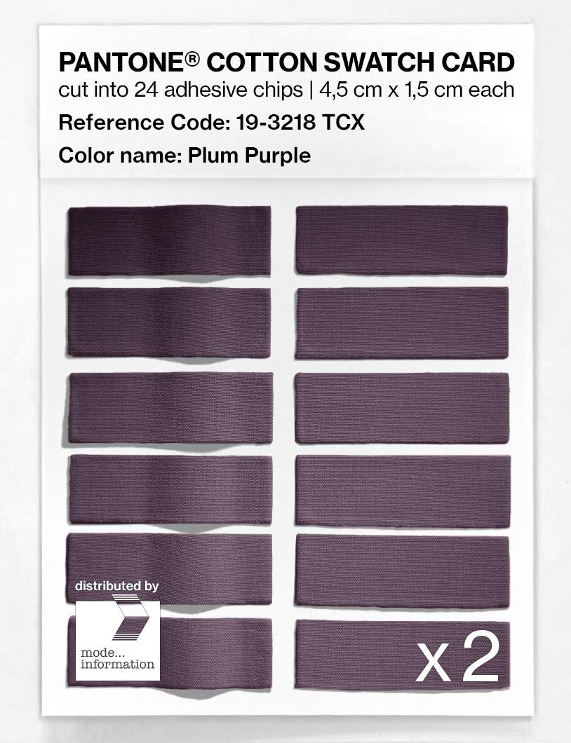 Artikelbild 6 des Artikels “PANTONE® COTTON SWATCH CARD 19-3218 TCX Plum Purple “