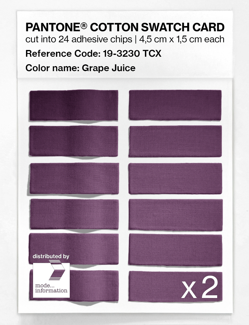Artikelbild 6 des Artikels “PANTONE® COTTON SWATCH CARD 19-3230 TCX Grape Juice “