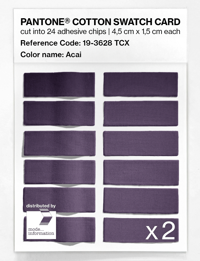 Artikelbild 6 des Artikels “PANTONE® COTTON SWATCH CARD 19-3628 TCX Acai “