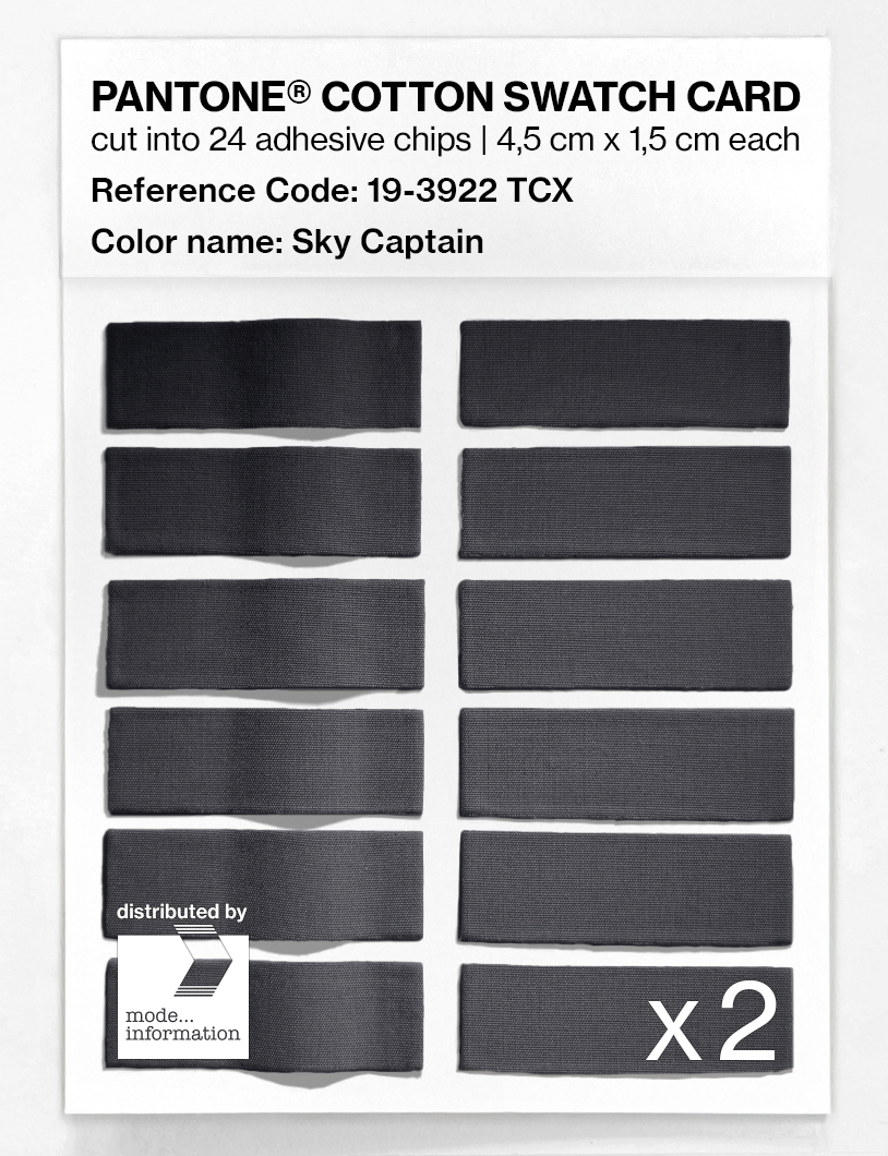 Artikelbild 6 des Artikels “PANTONE® COTTON SWATCH CARD 19-3922 TCX Sky Captain “