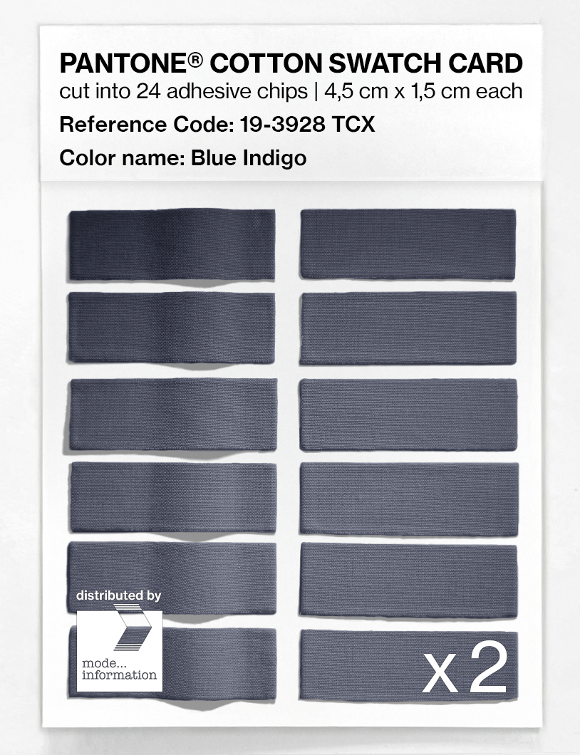 Product image 6 of the product “PANTONE® COTTON SWATCH CARD 19-3928 TCX Blue Indigo ”