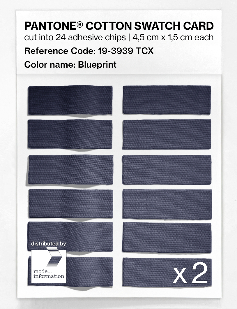 Product image 6 of the product “PANTONE® COTTON SWATCH CARD 19-3939 TCX Blueprint ”