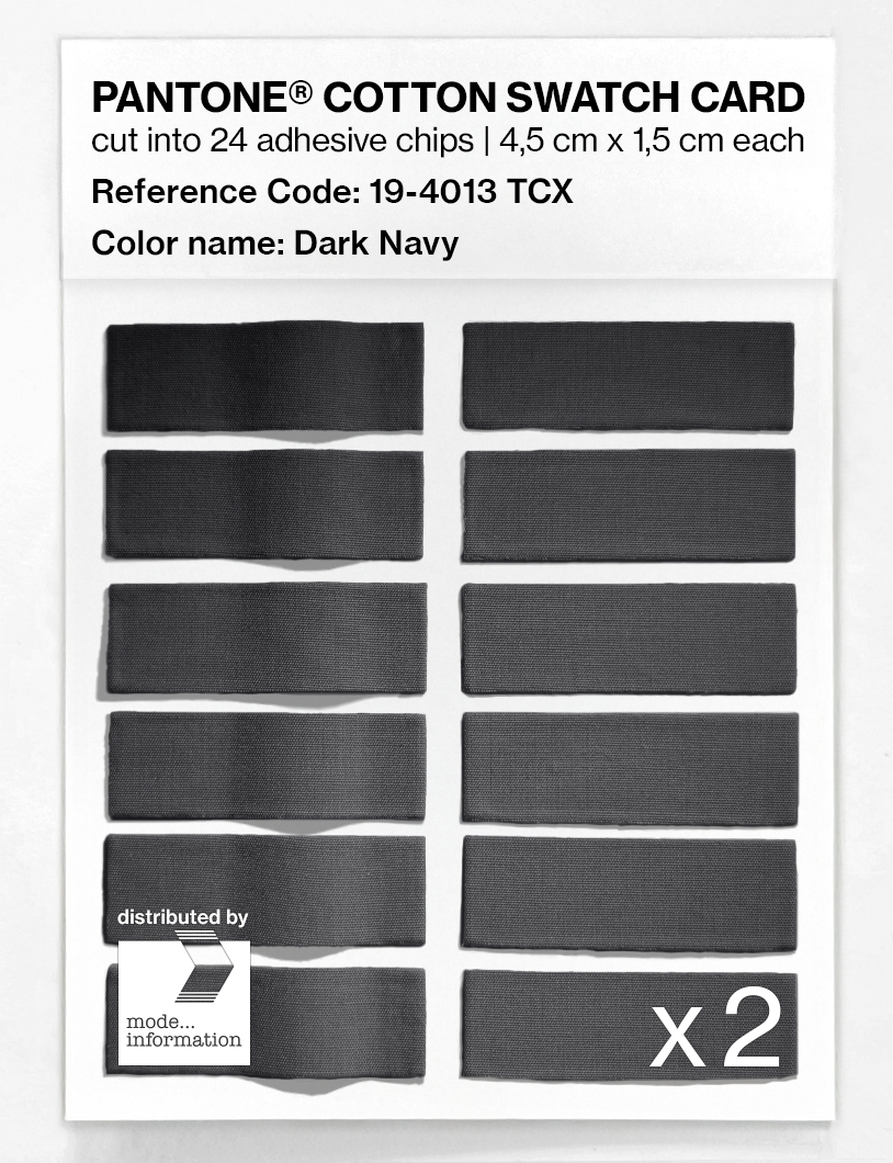 Product image 6 of the product “PANTONE® COTTON SWATCH CARD 19-4013 TCX Dark Navy ”