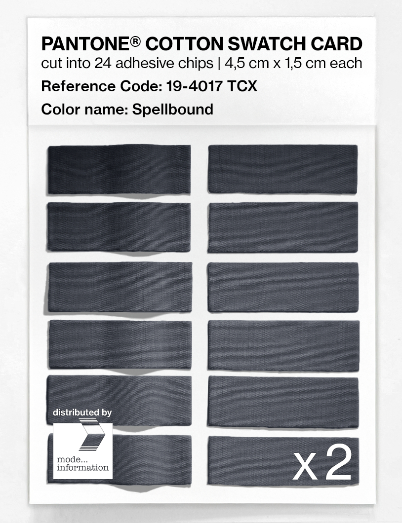 Product image 6 of the product “PANTONE® COTTON SWATCH CARD 19-4017 TCX Spellbound ”