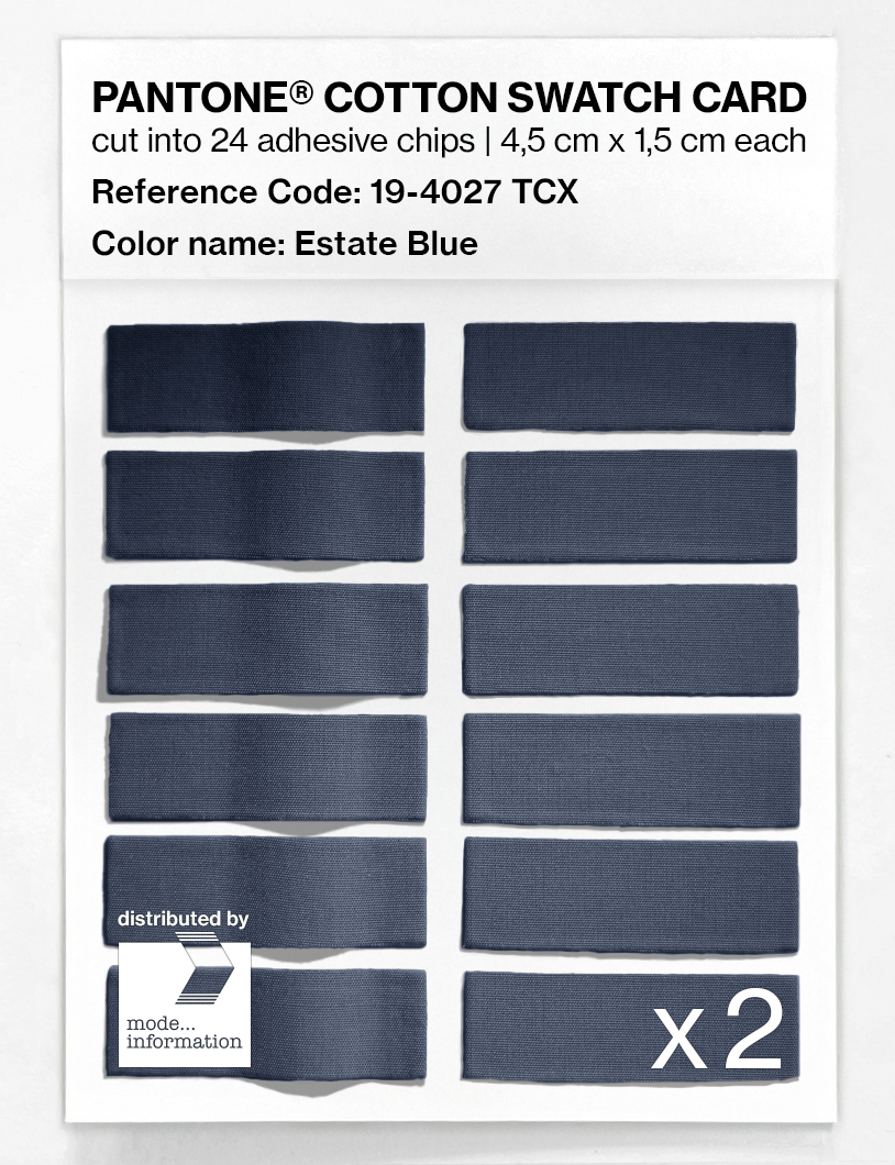 Artikelbild 6 des Artikels “PANTONE® COTTON SWATCH CARD 19-4027 TCX Estate Blue “