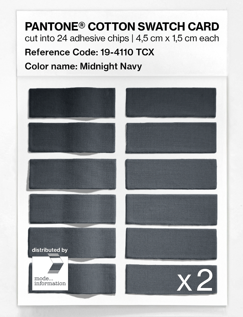 Artikelbild 6 des Artikels “PANTONE® COTTON SWATCH CARD 19-4110 TCX Midnight Navy “