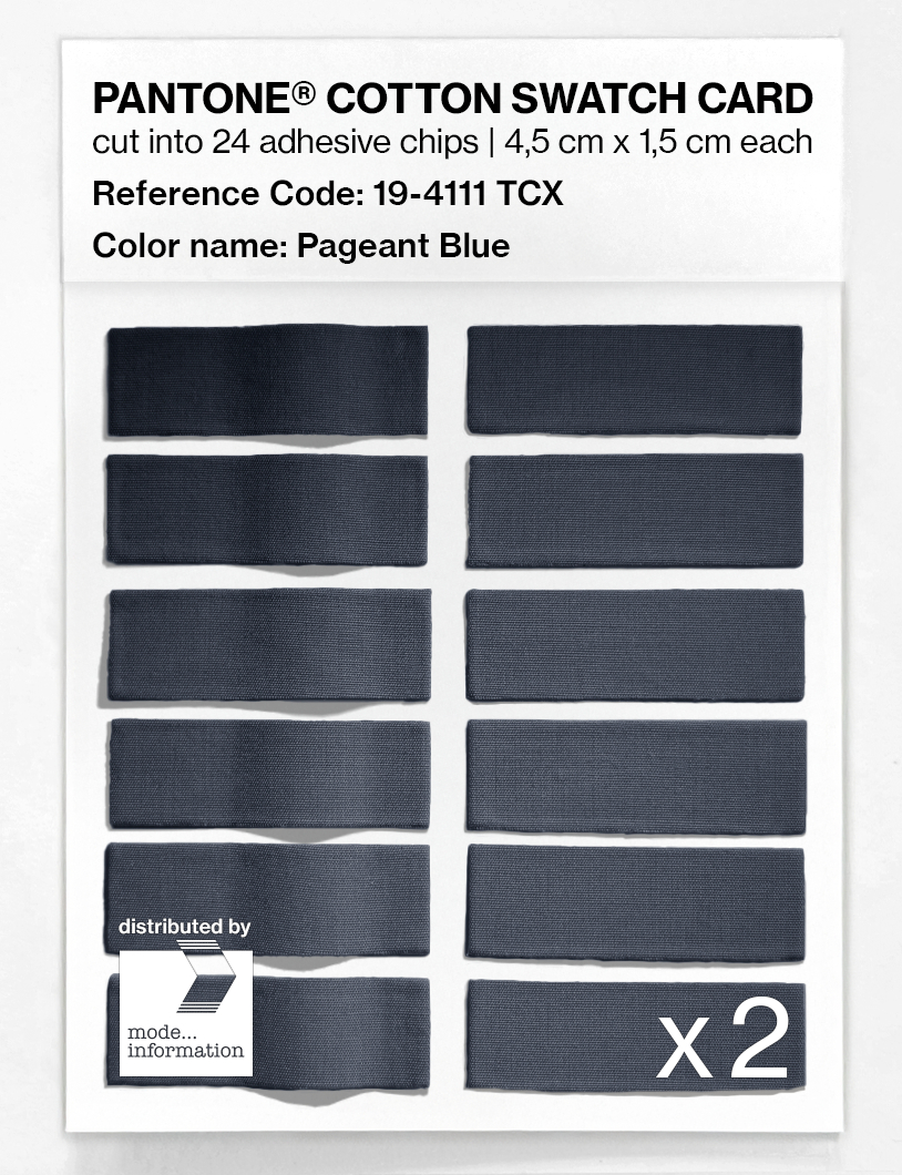 Product image 6 of the product “PANTONE® COTTON SWATCH CARD 19-4111 TCX Pageant Blue ”