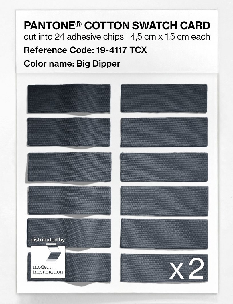 Product image 6 of the product “PANTONE® COTTON SWATCH CARD 19-4117 TCX Big Dipper ”