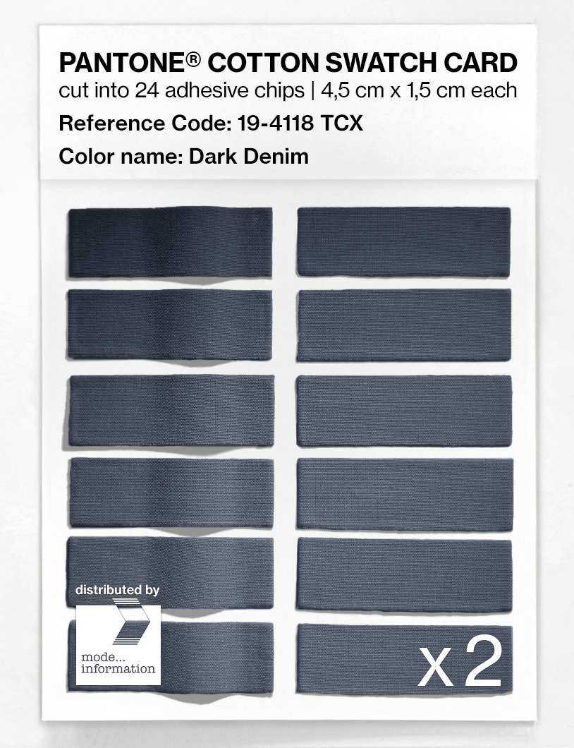 Product image 6 of the product “PANTONE® COTTON SWATCH CARD 19-4118 TCX Dark Denim ”