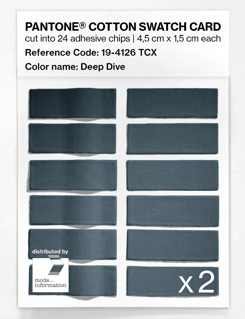 Product image 6 of the product “PANTONE® COTTON SWATCH CARD 19-4126 TCX Deep Dive ”