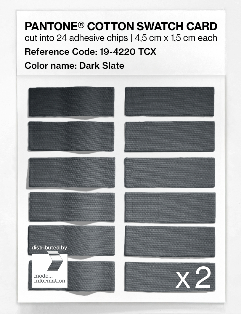Product image 6 of the product “PANTONE® COTTON SWATCH CARD 19-4220 TCX Dark Slate ”